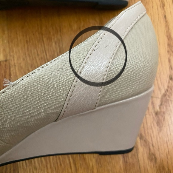 Lifestride Wedge Heel Shoes Women’s 6.5M Beige DREAMS No Box Flaws Shown in pics - Picture 9 of 11